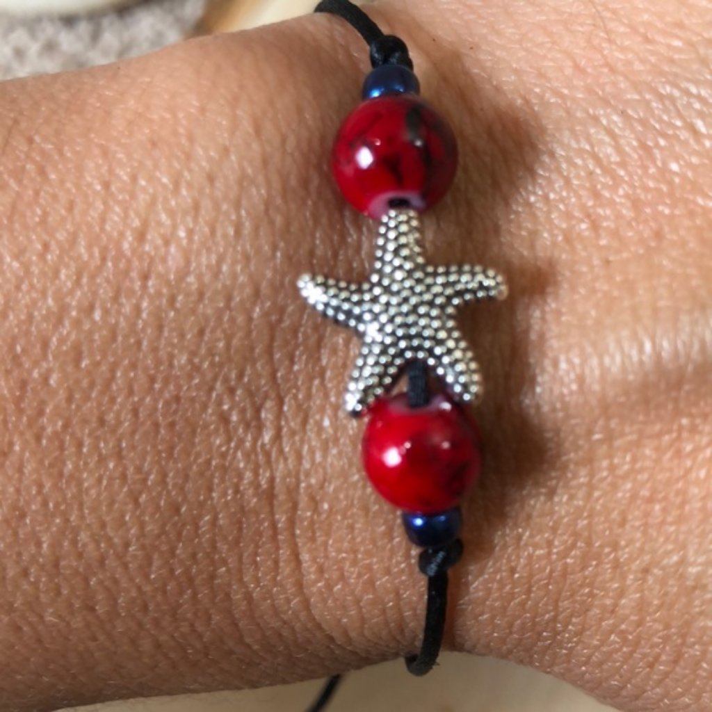Starfish Shape Tibetan Style Bracelet Handmade